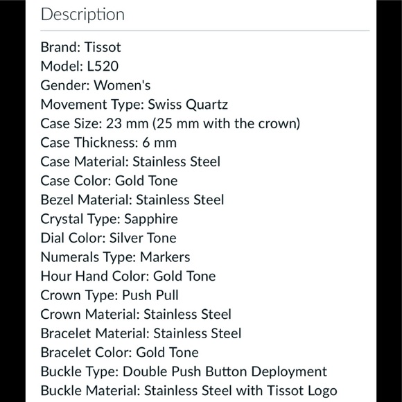 Tissot SS Ladies Watch - Picture 9 of 9